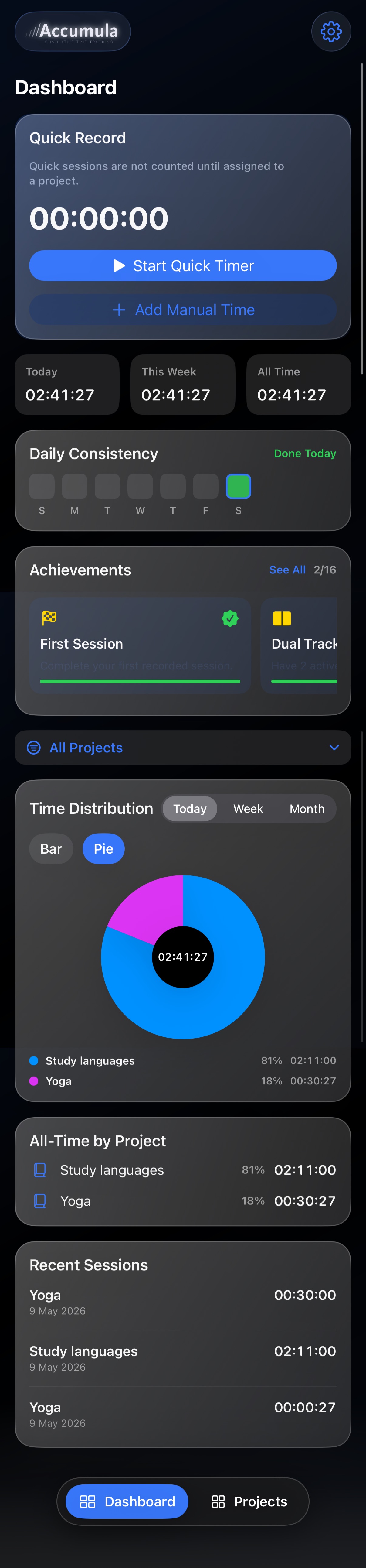 Accumula app
