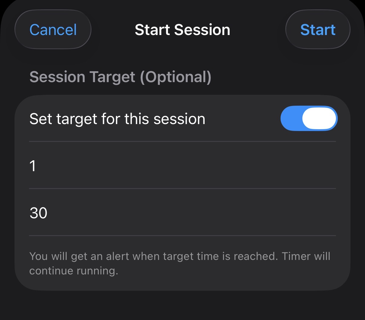 Session started